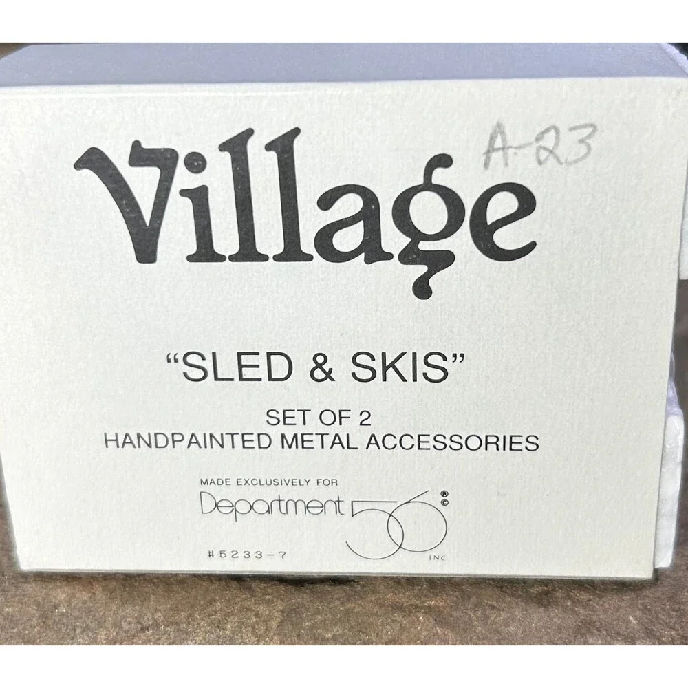 Dept 56 Sled and Skis # 5233-7 box
